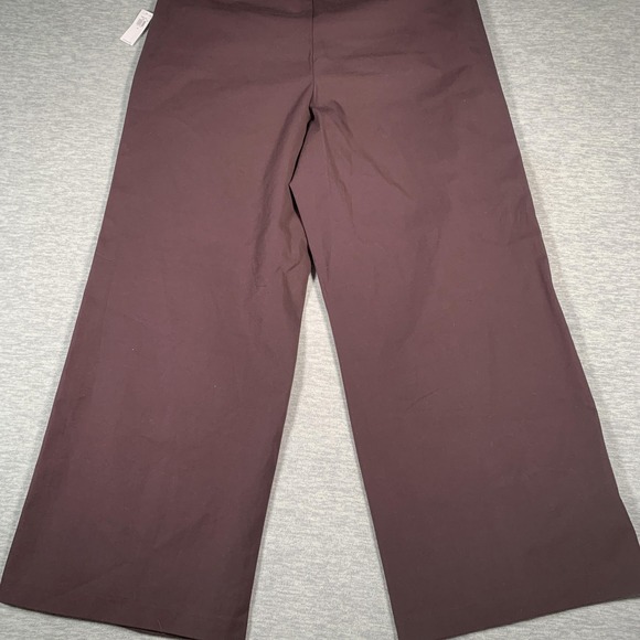 Old Navy Pants Womens XL Burgundy High-Rise Pixie Wide-Leg Comfort Waist Stretch - Picture 13 of 14